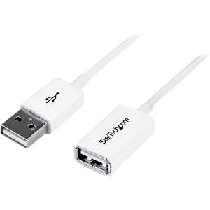 StarTech USBEXTPAA1MW 1m White USB 2.0 Extension Cable A to A - M/F