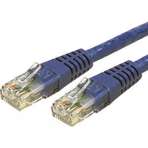 StarTech C6PATCH4BL 4ft CAT6 Ethernet Cable - Blue Molded Gigabit