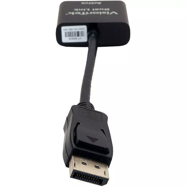VisionTek 900639 DisplayPort to DL DVI-D Active Adapter (M/F)