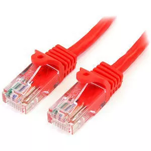 StarTech 45PATCH10RD Cat5e Snagless UTP Patch Cable 10 ft 