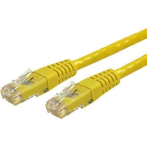 StarTech C6PATCH3YL 3ft CAT6 Ethernet Cable - Yellow Molded Gigabit