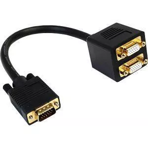 StarTech VGASPL1VV 1 ft VGA to 2x VGA M/F Video Splitter Cable