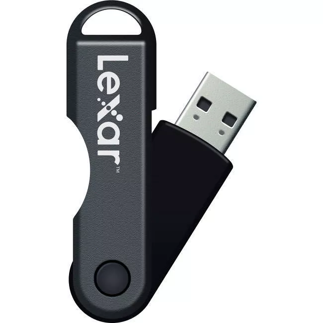 Lexar LJDTT64GABNL 64 GB JumpDrive TwistTurn - Black