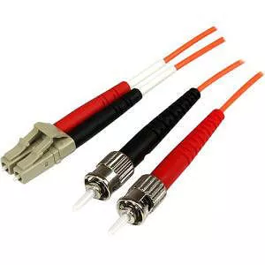 StarTech 50FIBPLCST1 1m Fiber Optic Cable - OFNP Plenum - LC/ST