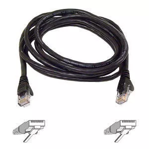 Belkin A3L980B07-BLK-S Cat.6 UTP Patch Cable - 7ft - Black