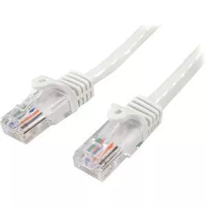 StarTech 45PATCH5WH 5ft White Snagless Cat5e UTP Patch Cable