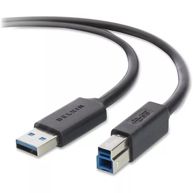 Belkin F3U159B10 SuperSpeed USB 3.0A to B Cable - 10in