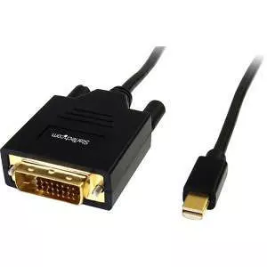 StarTech MDP2DVIMM6 6ft Mini DisplayPort to DVI Cable, Mini DP to DVI-D Adapter/Converter Cable, 1080p Video, mDP 1.2 to DVI Monitor/Display