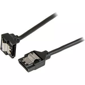 StarTech LSATARND6R1 6 in Latching Round SATA to Right Angle Serial Cable