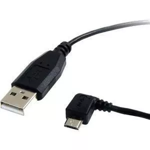 StarTech UUSBHAUB1LA 1 ft Micro USB Cable - A to Left Angle Micro B