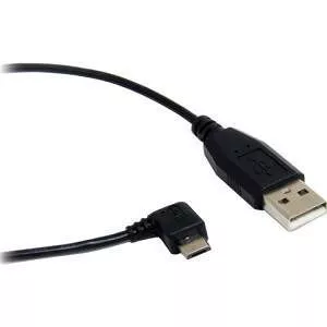 StarTech UUSBHAUB1RA 1 ft Micro USB Cable - A to Right Angle Micro B
