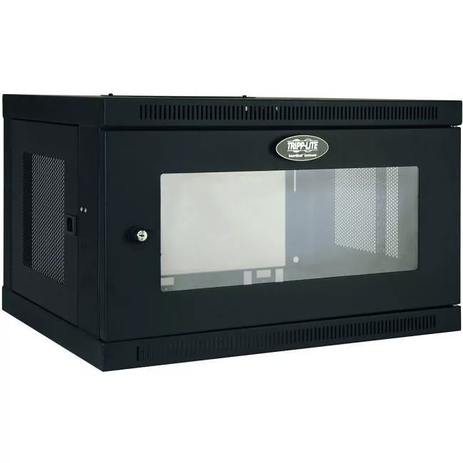 Tripp Lite SRW6UG SmartRack 6U Low-Profile Switch-Depth Wall-Mount Mini Rack Enclosure with Clear Acrylic Window
