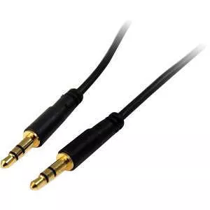 StarTech MU3MMS 3 ft Slim 3.5mm Stereo Audio Cable - M/M
