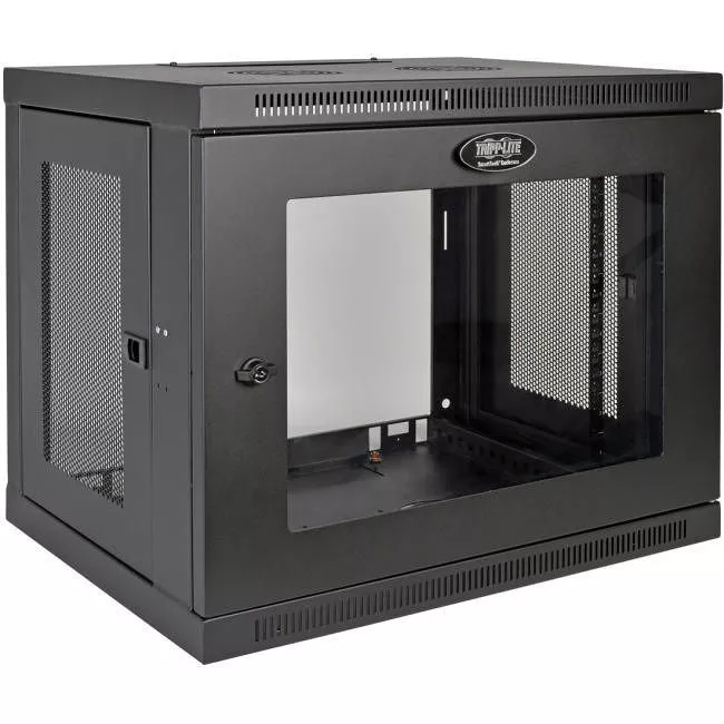 Tripp Lite SRW9UG SmartRack 9U Low-Profile Switch-Depth Wall-Mount Mini Rack Enclosure Clear Acrylic Window