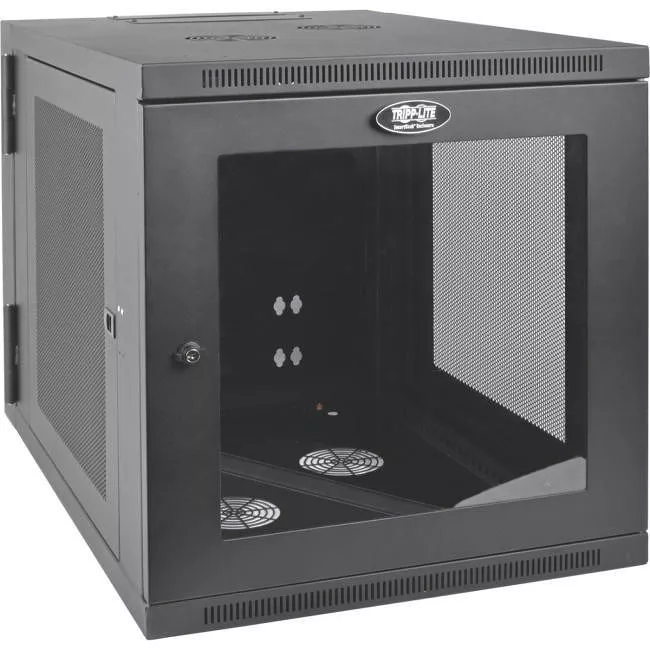 Tripp Lite SRW12US33G SmartRack 12U Server-Depth Wall-Mount Small Rack Enclosure Clear Acrylic Window Hinged Back