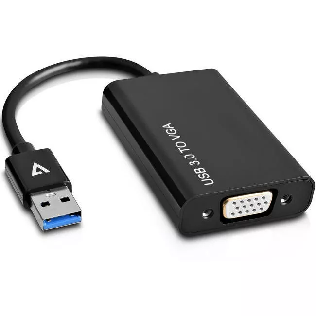V7 V7U3.0VGA-BLK-1N USB3.0A Male to VGA female Video Card Black