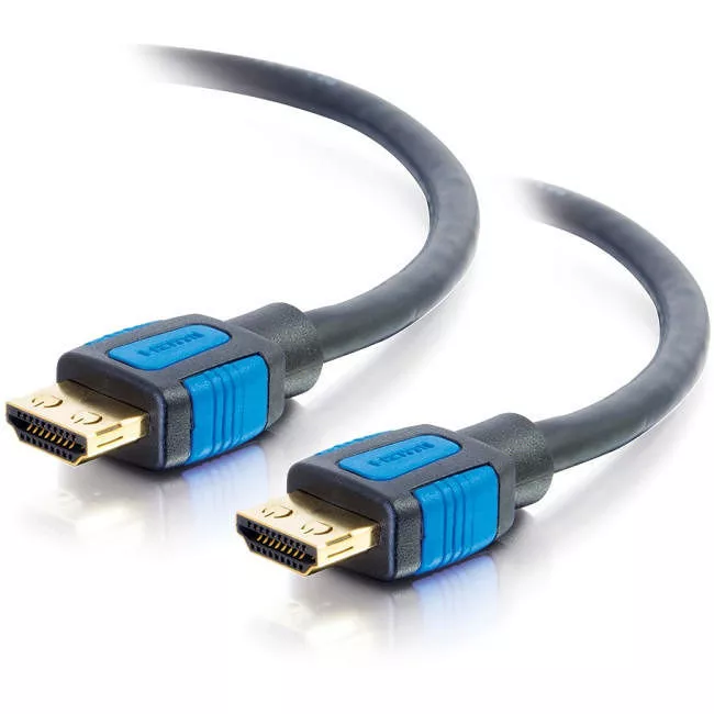 C2G 29679 12ft HDMI Cable with Gripping Connectors - High Speed 4K HDMI Cable - 4K 60Hz - M/M