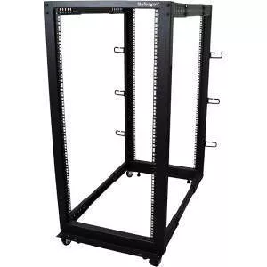 StarTech 4POSTRACK25U 25U Adjustable Depth Open Frame 4 Post Server Rack