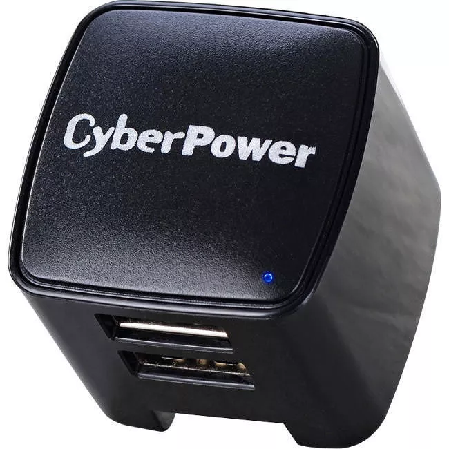 CyberPower TR12U3A Dual USB Wall Charger, 3.1 Amps (Shared), Compact Fold-Back AC Plug