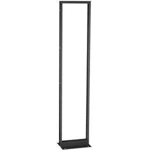 Black Box RM251A 2-Post Premier Aluminum Distribution Rack, 96" (51U), Black Finish
