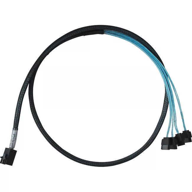 HighPoint 8643-4SATA-1M 1 Meter Cable Length, SFF-8643 to Controller & 4x SATA to 4x SATA Drives