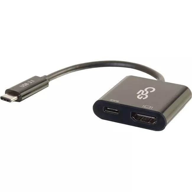 C2G 29531 USB C to 4K HDMI Adapter with Power Delivery