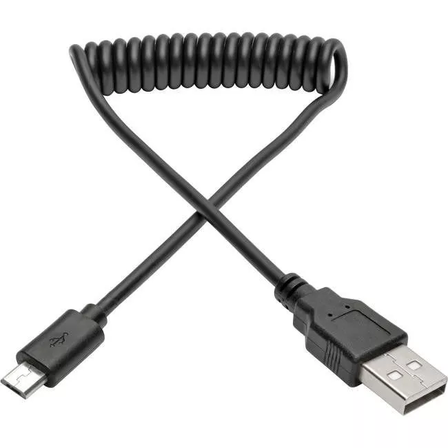 Tripp Lite U050-006-COIL Eaton Tripp Lite Series USB 2.0 A to Micro-B Coiled Cable (M/M), 6 ft. (1.83 m)