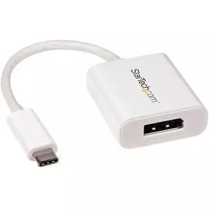 StarTech CDP2DPW USB C to DisplayPort Adapter - 4K 60Hz - White