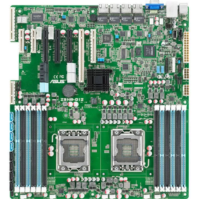 ASUS Z9NR-D12(ASMB6-IKVM) Server Motherboard - 2x Socket B2 LGA-1356 - Intel C602 - 12x DDR3 - RAID - 1x PCIe x16 - 5x RJ-45 - Enhanced EATX