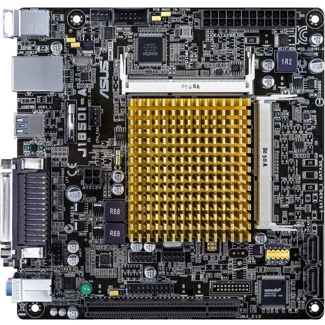 ASUS J1800I-A Desktop Motherboard - Socket BGA-1170 - Intel 2x DDR3 - 1x RJ-45 - Mini ITX