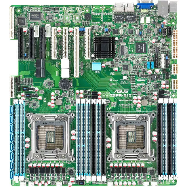 ASUS Z9PR-D12 (ASMB6-IKVM) Server Motherboard - 2x Socket R LGA-2011 - Intel C602-A - 12x DDR3 - RAID - 1x PCIe x16 - 3x RJ-45 - Enhanced EATX