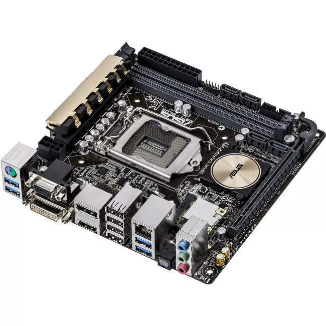 ASUS Z97I-PLUS Desktop Motherboard - 1x Socket H3 LGA-1150 - Intel Z97 Express - 2x DDR3 - RAID - 1x M.2 - 1x PCIe x16 - Wi-Fi - 1x RJ-45 - Mini ITX