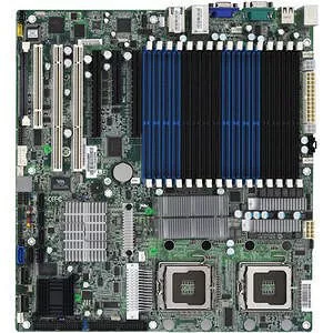 MiTAC S5397T26W8H Server Motherboard - 2x Socket J LGA-771 - Intel i5400B - 16x DDR2 - RAID - 2x PCIe x16 - EATX