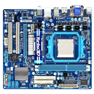 GIGABYTE GA-880GM-D2H Desktop Motherboard - 1x Socket AM3 PGA-941 - AMD 880G - 2x DDR3 - RAID - 1x PCIe x16 - Micro ATX