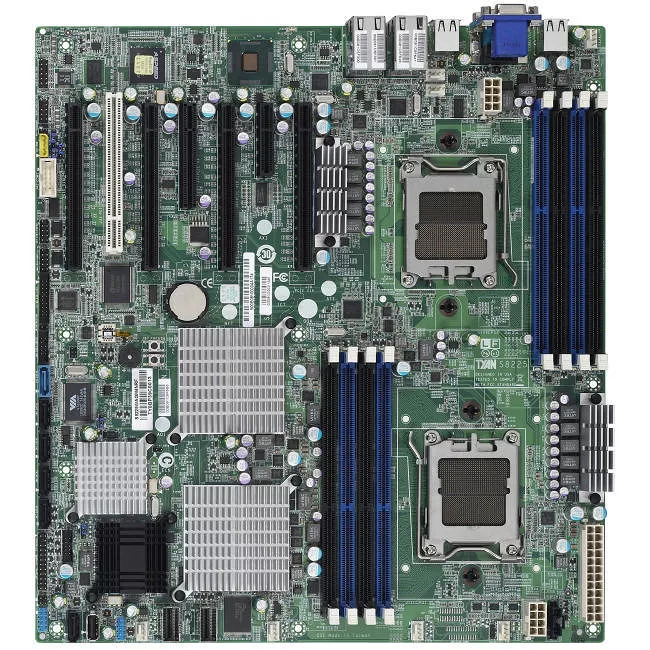 MiTAC S8225WAGM4NRF Server Motherboard - 2x Socket C32 LGA-1207 - AMD SR5690 - 8x DDR3 - RAID - 4x PCIe x16 - EATX