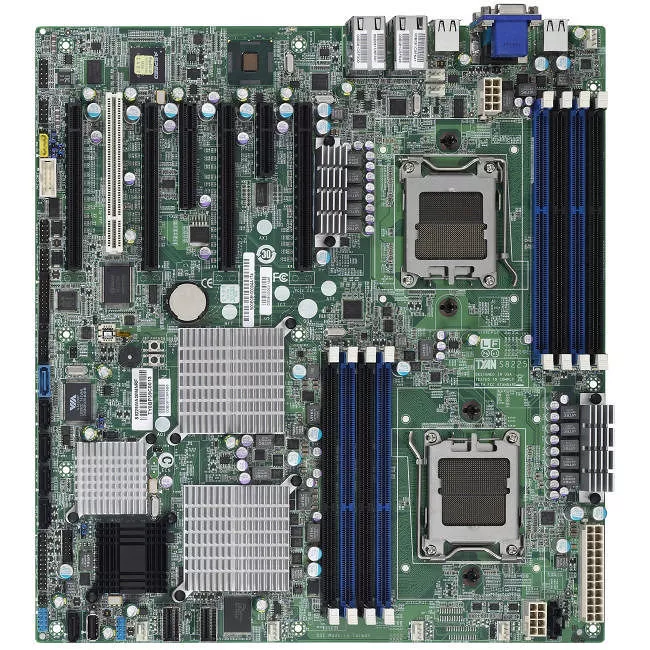 MiTAC S8225AGM4NRF Server Motherboard - 2x Socket C32 LGA-1207 - AMD SR5690 - 8x DDR3 - RAID - 4x PCIe x16 - EATX