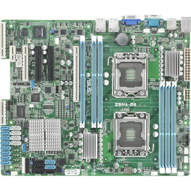 ASUS Z9NA-D6(ASMB6-IKVM) Server Motherboard - 2x Socket B2 LGA-1356 - Intel C602-A - 6x DDR3 - RAID - 1x PCIe x16 - 2x RJ-45 - ATX