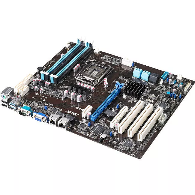ASUS P9D-V Server Motherboard - 1x Socket H3 LGA-1150 - Intel C224 - 4x DDR3 - RAID - 1x PCIe x16 - 2x RJ-45 - ATX
