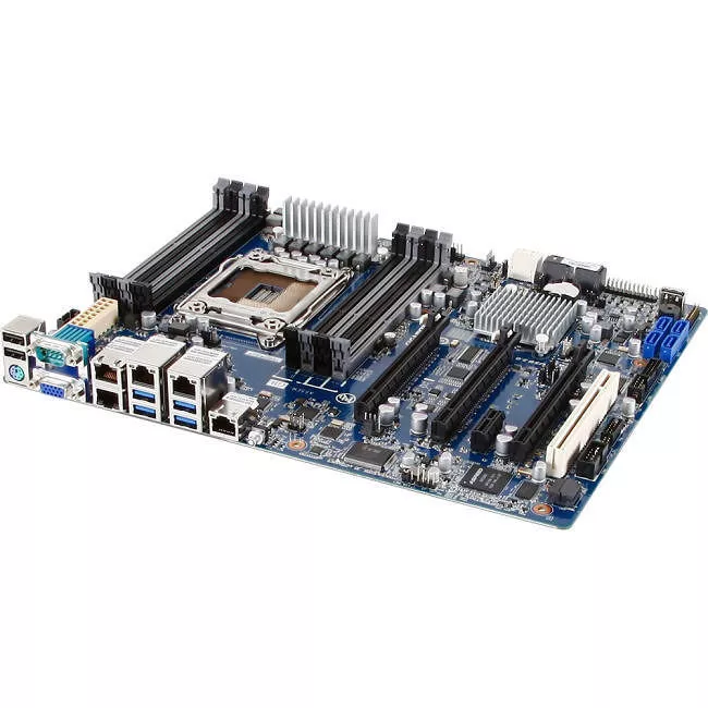 GIGABYTE GA-6PXSV4 Server Motherboard - 1x Socket R LGA-2011 - Intel C604 - 8x DDR3 - RAID - 3x PCIe x16 - 5x RJ-45 - ATX