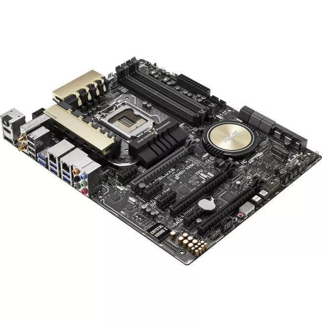 ASUS Z97-DELUXE (NFC & WLC) Desktop Motherboard - 1x Socket H3 LGA-1150 - Intel Z97 Express - 4x DDR3 - RAID - 1x M.2 - 3x PCIe x16 - Wi-Fi - 2x RJ-45 - ATX