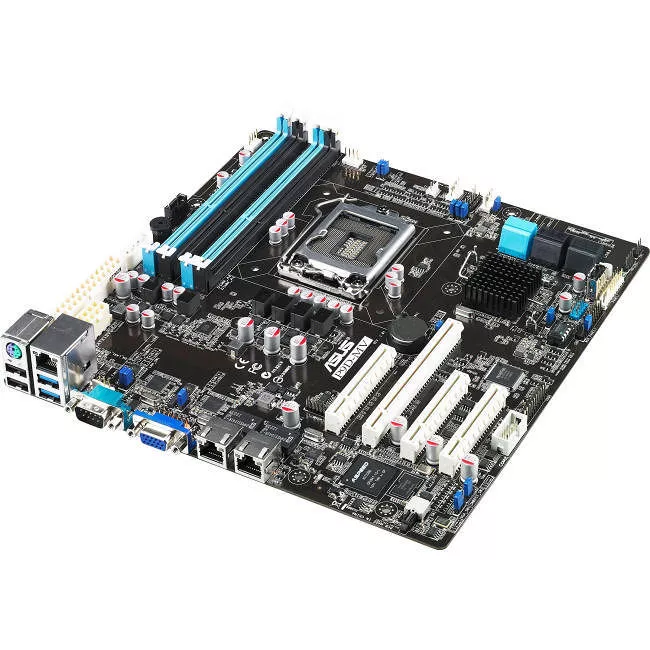 ASUS P9D-MV(ASMB7-IKVM) Server Motherboard - 1x Socket H3 LGA-1150 - Intel C222 - 4x DDR3 - RAID - 1x PCIe x16 - 3x RJ-45 - Micro ATX