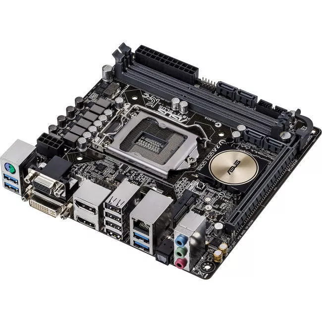 ASUS H97I-PLUS Desktop Motherboard - 1x Socket H3 LGA-1150 - Intel H97 Express - 2x DDR3 - RAID - 1x PCIe x16 - 1x RJ-45 - Mini ITX