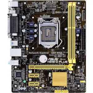 ASUS H81M-D PLUS Desktop Motherboard - 1x Socket H3 LGA-1150 - Intel H81 - 2x DDR3 - 1x PCIe x16 - 1x RJ-45 - Micro ATX