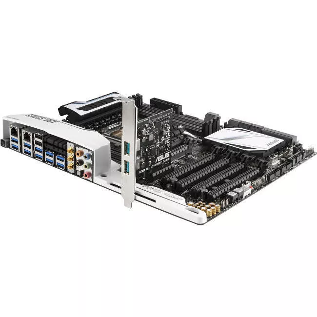 ASUS X99-DELUXE/U3.1 Desktop Motherboard - 1x Socket LGA 2011-v3 - Intel X99 - 8x DDR4 - RAID - 5x PCIe x16 - Wi-Fi - 2x RJ-45 - ATX