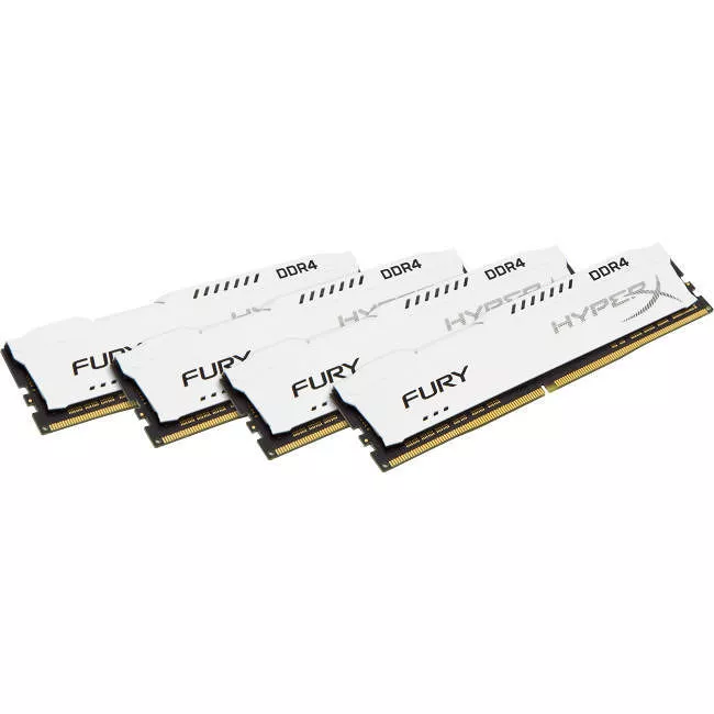 Kingston HX424C15FW2K4/32 HyperX Fury 32 GB DDR4-2400 Memory - DIMM - Unbuffered - Non-ECC - 1.20 V - 2400 MHz