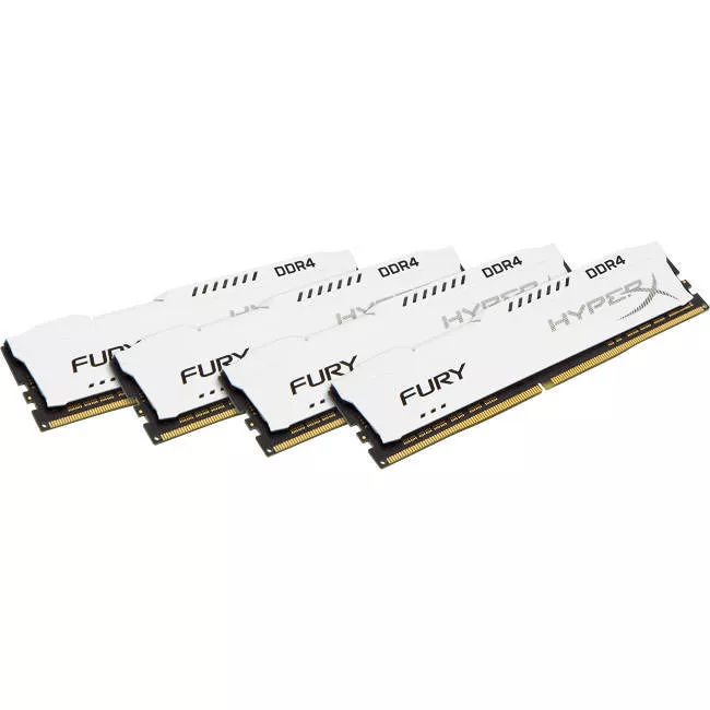 Kingston HX426C16FW2K4/32 HyperX Fury 32 GB DDR4-2666 Memory - DIMM - Unbuffered - Non-ECC - 1.20 V - 2666 MHz
