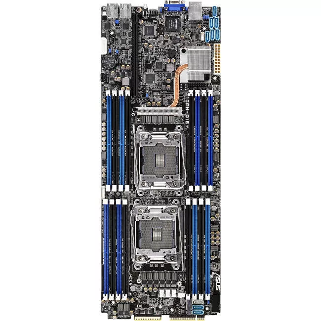 ASUS Z10PHD16 Server Motherboard - 2x Socket LGA 2011-v3 - Intel C612 - 16x DDR4 - RAID - 1x M.2 - 3x RJ-45 - Half SSI