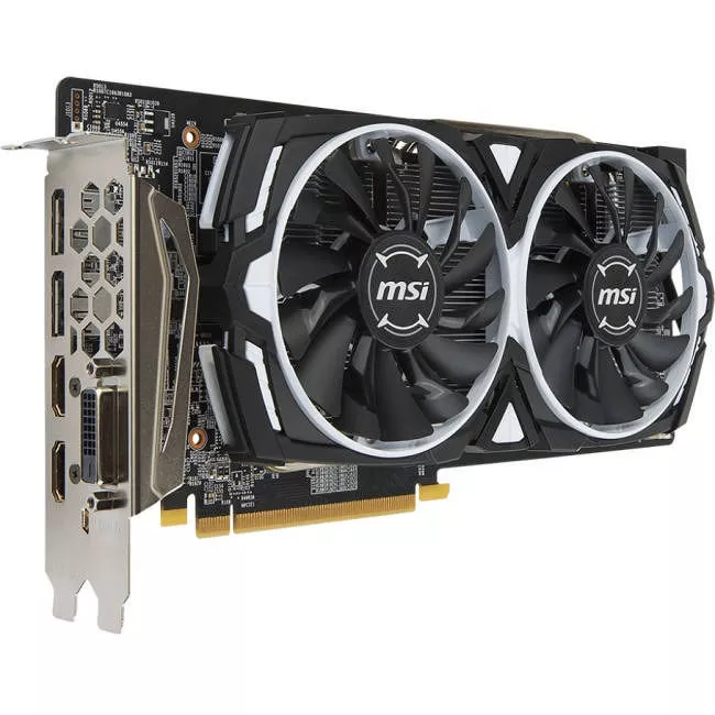 MSI RX 480 ARMOR 8G OC Radeon RX 480 Graphic Card - 1.29 GHz Core - 8 GB GDDR5 - PCI-E 3.0 x16