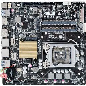 ASUS H110T/CSM Desktop Motherboard - 1x Socket H4 LGA-1151 - Intel H110 - 2x DDR4 - 1x M.2 - Mini ITX