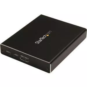 StarTech SMS2BU31C3R Dual mSATA SSD External Enclosure - RAID - USB 3.1 (10Gbps) - USB-C & USB-A